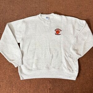Russell Athletic Clemson Tigers Crewneck Sweatshirt Gray Embroidered Logo Mens M